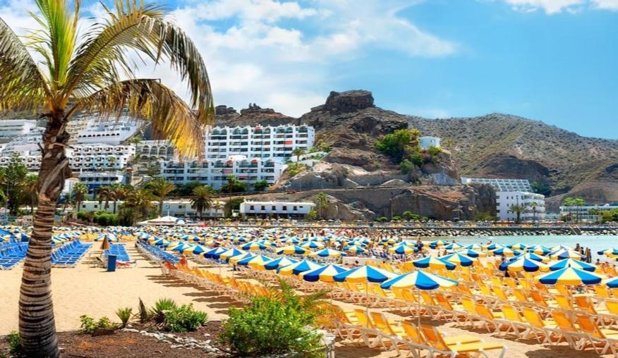 Mgt - Appartamento Sulla Spiaggia Con Terrazza Romantica Puerto Rico  Ngoại thất bức ảnh