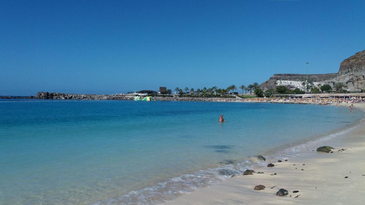 Mgt - Appartamento Sulla Spiaggia Con Terrazza Romantica Puerto Rico  Ngoại thất bức ảnh
